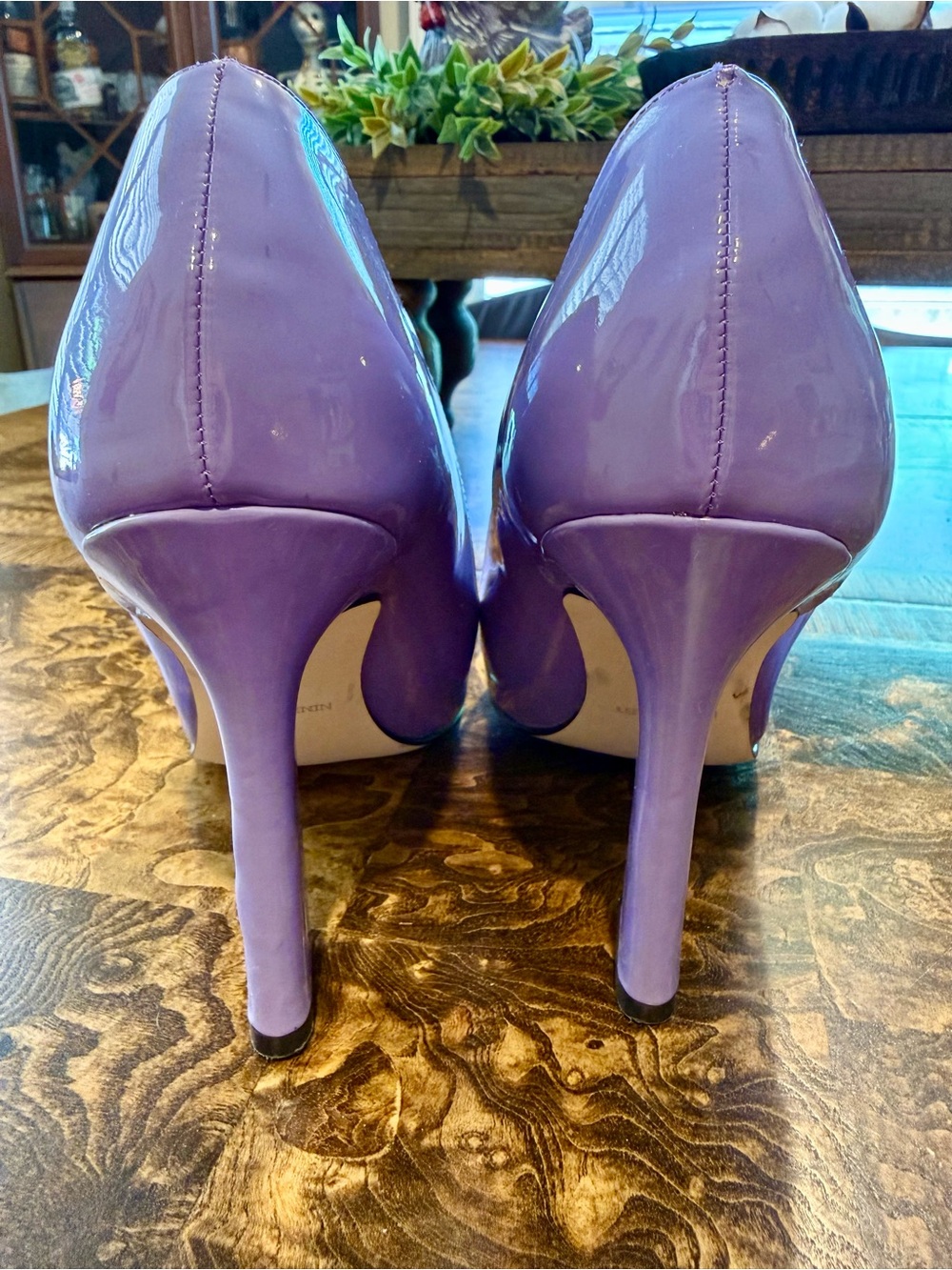 Nine West Lilac Patent Pointed-Toe Pumps - 7 - Picture 3 of 6
